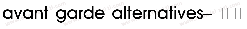 avant garde alternatives字体转换